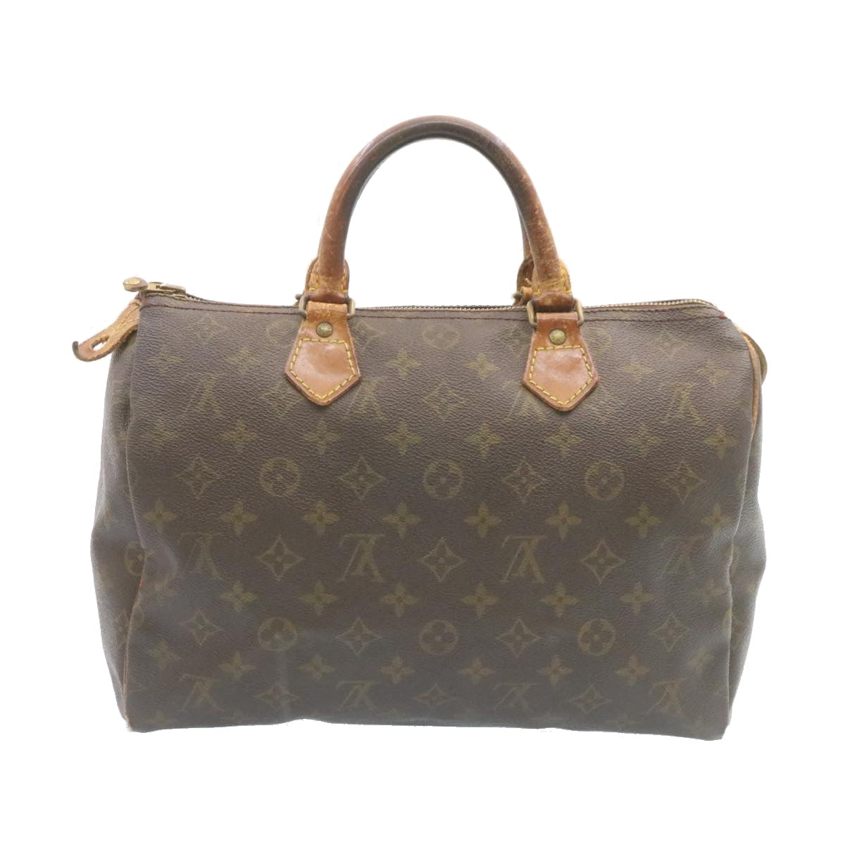 LOUIS VUITTON Monogram Speedy 30 Hand Bag M41526 LV Auth  hs363