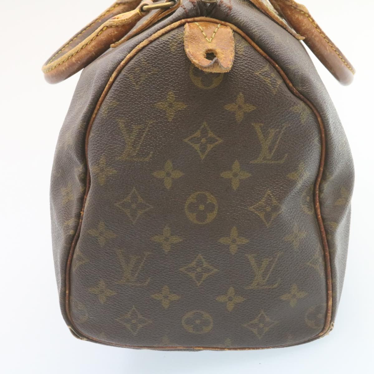 LOUIS VUITTON Monogram Speedy 30 Hand Bag M41526 LV Auth  hs363