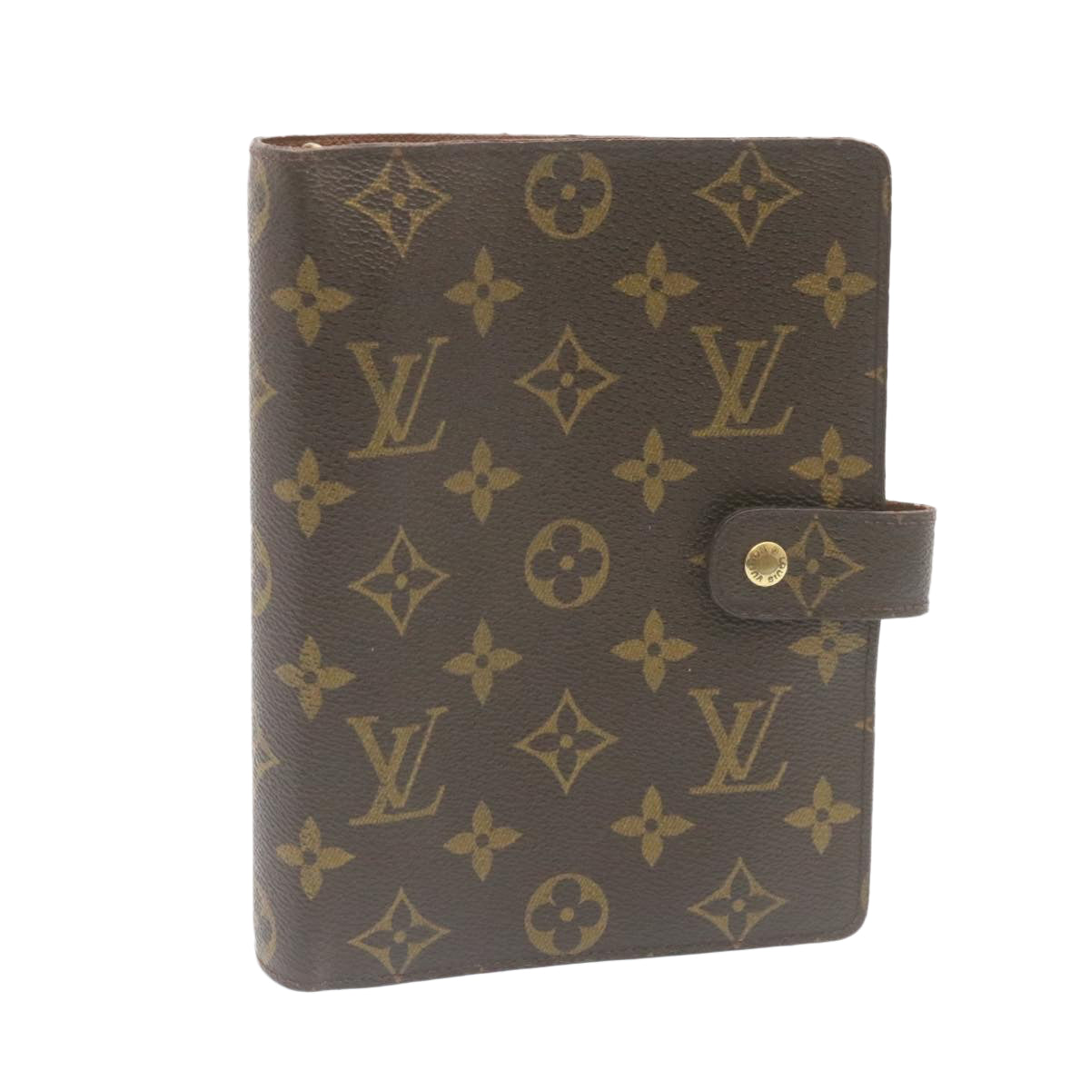 LOUIS VUITTON Monogram Agenda MM Day Planner Cover R20105 LV Auth hs384