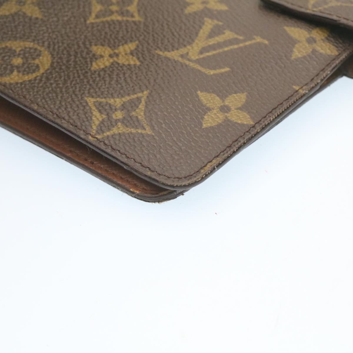 LOUIS VUITTON Monogram Agenda MM Day Planner Cover R20105 LV Auth hs384