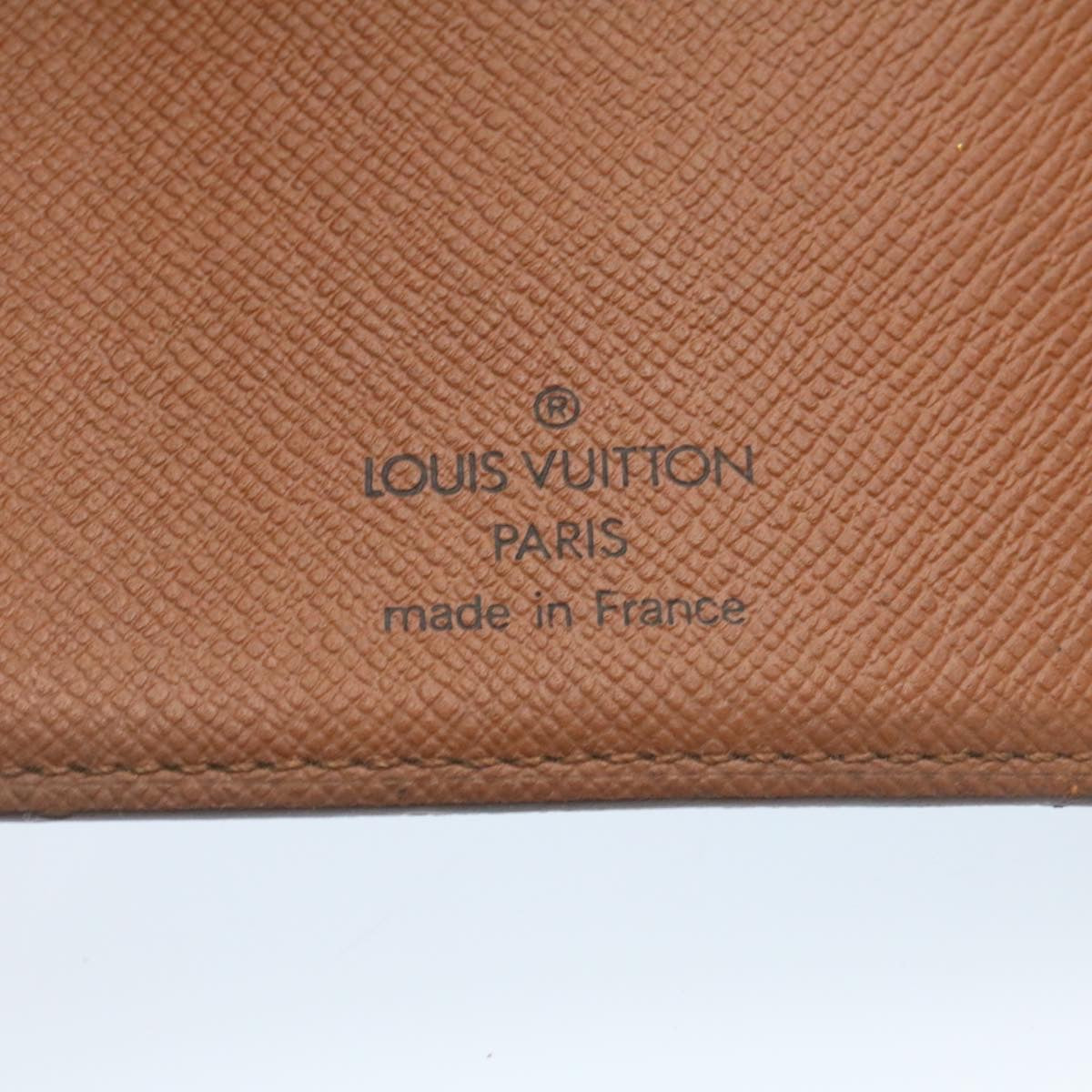 LOUIS VUITTON Monogram Agenda MM Day Planner Cover R20105 LV Auth hs384