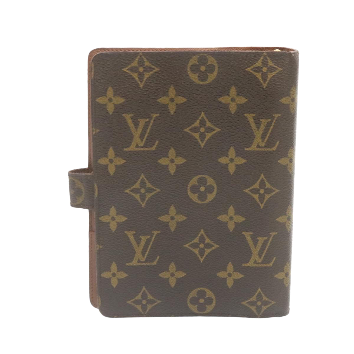 LOUIS VUITTON Monogram Agenda MM Day Planner Cover R20105 LV Auth hs384