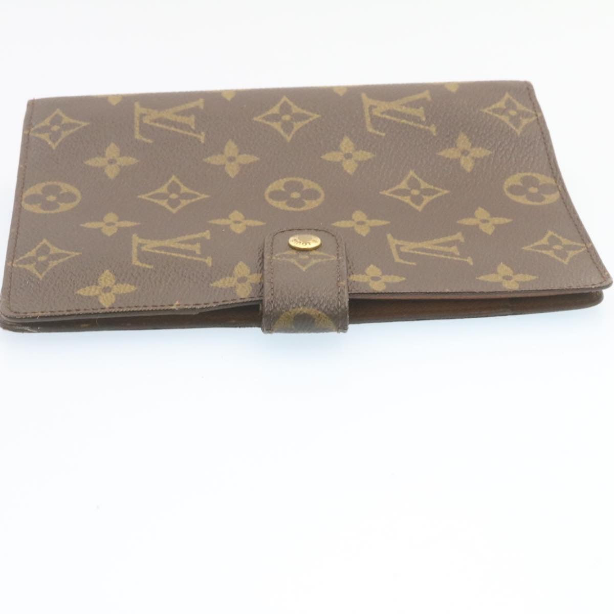 LOUIS VUITTON Monogram Agenda MM Day Planner Cover R20105 LV Auth hs384