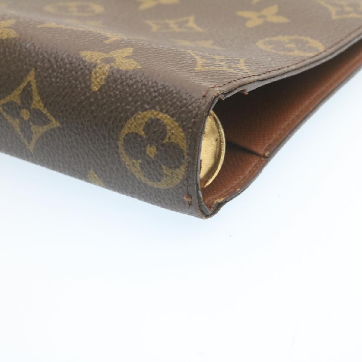 LOUIS VUITTON Monogram Agenda MM Day Planner Cover R20105 LV Auth hs384