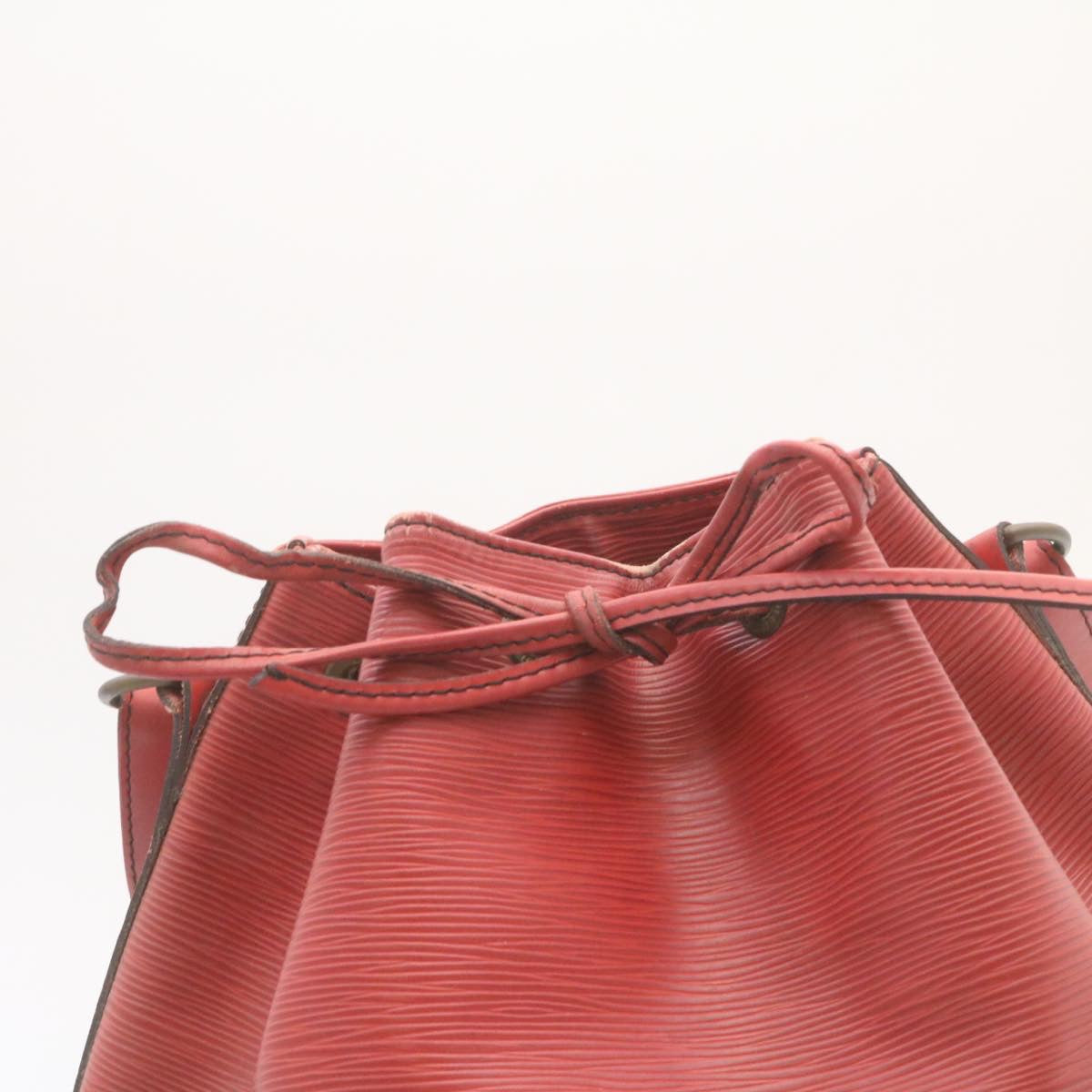 LOUIS VUITTON Epi Noe Shoulder Bag Red M44007 LV Auth hs389