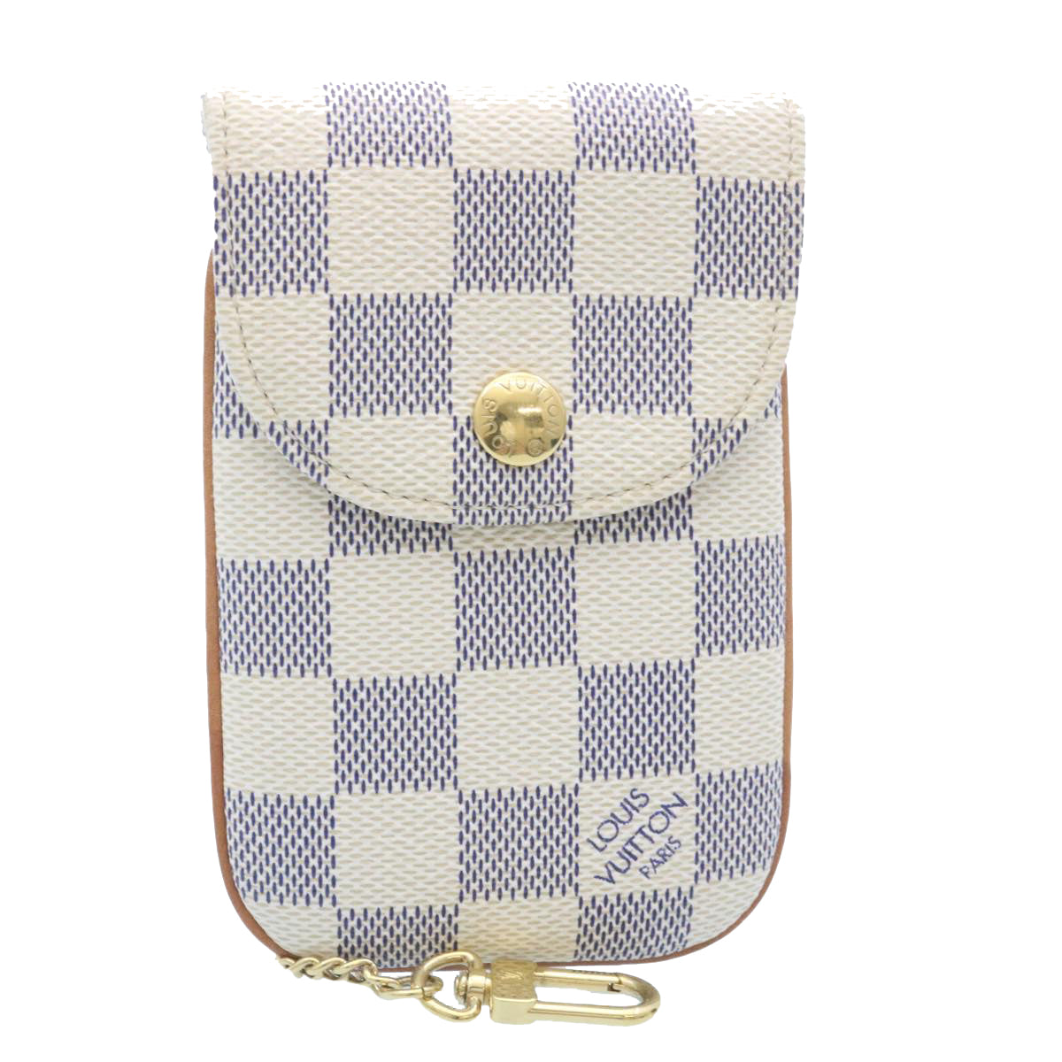 LOUIS VUITTON Damier Azur Etui Telephonne MM Cell Phone Case LV Auth hs448 - 0