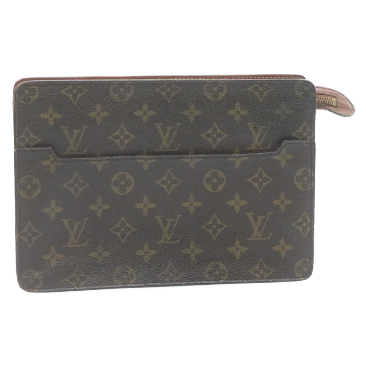 LOUIS VUITTON Monogram Pochette Homme Clutch Bag M51795 LV Auth hs518