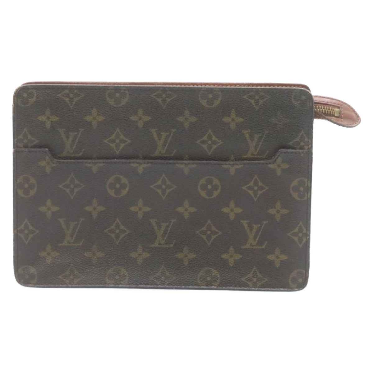 LOUIS VUITTON Monogram Pochette Homme Clutch Bag M51795 LV Auth hs518