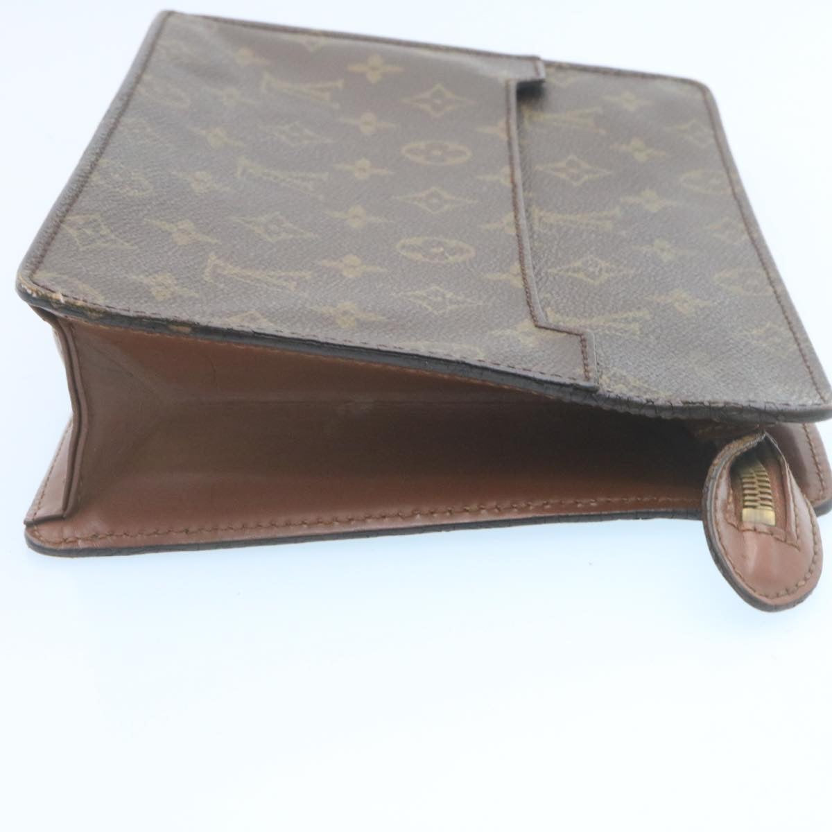 LOUIS VUITTON Monogram Pochette Homme Clutch Bag M51795 LV Auth hs518