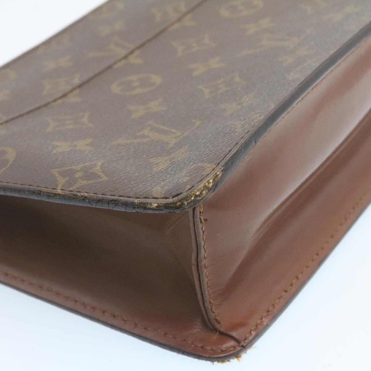 LOUIS VUITTON Monogram Pochette Homme Clutch Bag M51795 LV Auth hs518