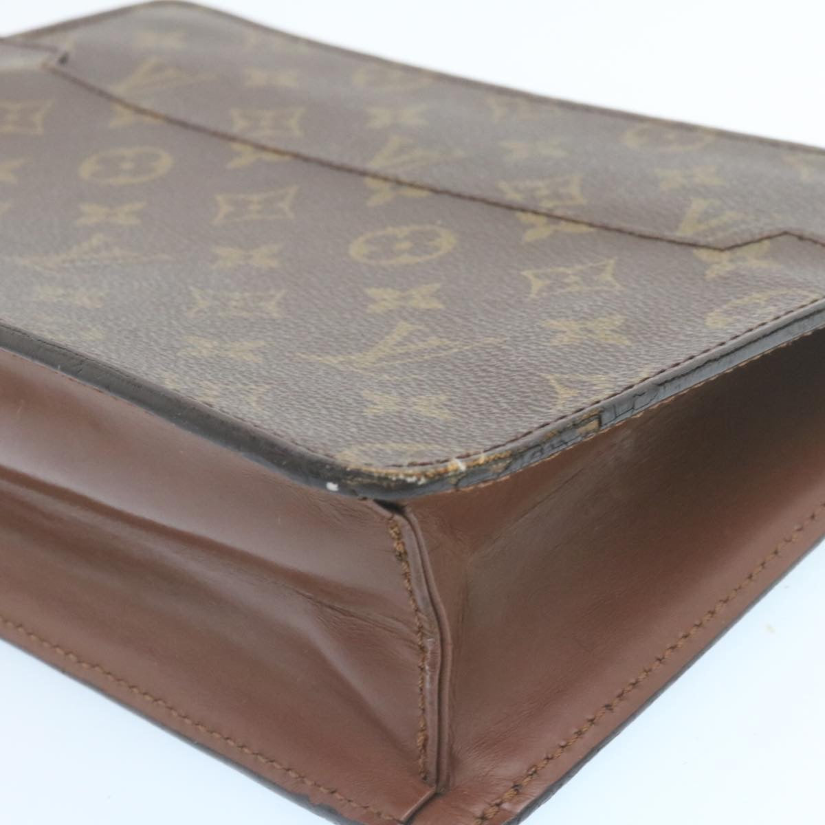 LOUIS VUITTON Monogram Pochette Homme Clutch Bag M51795 LV Auth hs518