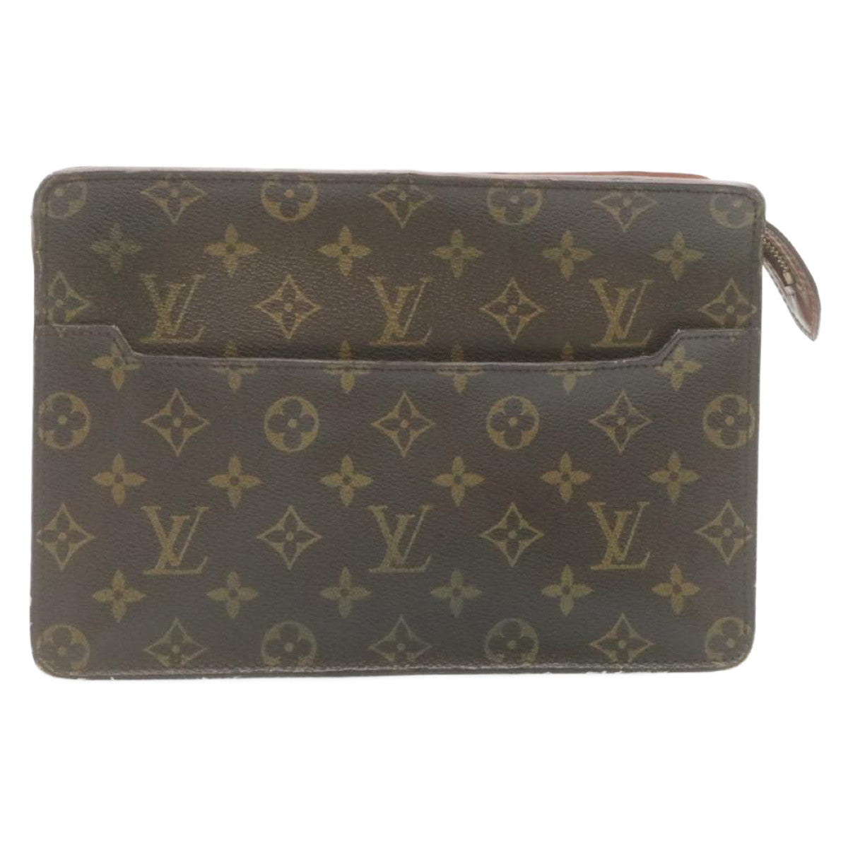 LOUIS VUITTON Monogram Pochette Homme Clutch Bag M51795 LV Auth hs519