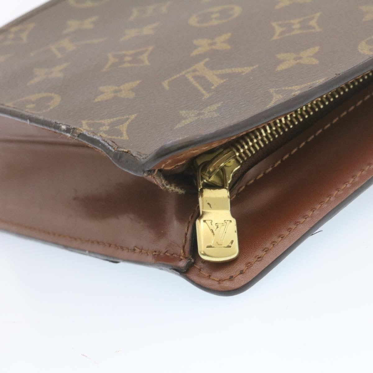 LOUIS VUITTON Monogram Pochette Homme Clutch Bag M51795 LV Auth hs519