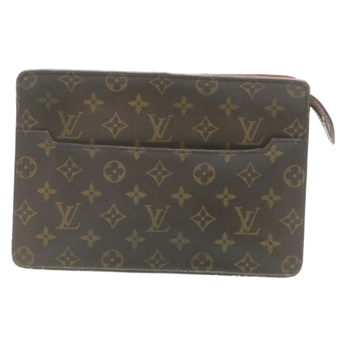 LOUIS VUITTON Monogram Pochette Homme Clutch Bag M51795 LV Auth hs519