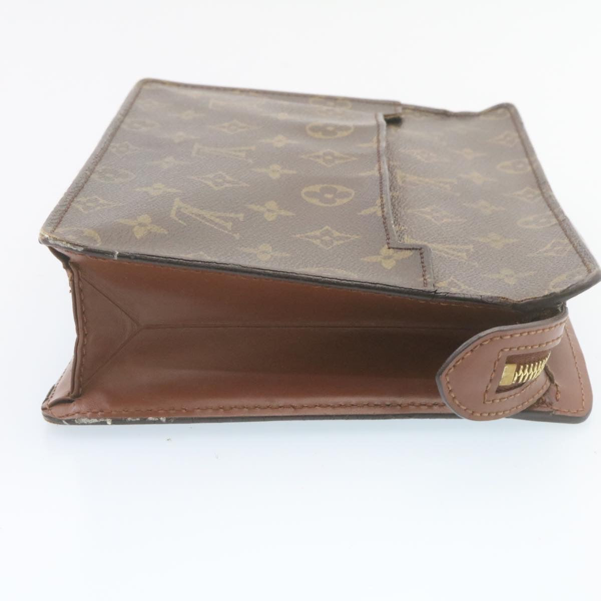 LOUIS VUITTON Monogram Pochette Homme Clutch Bag M51795 LV Auth hs519