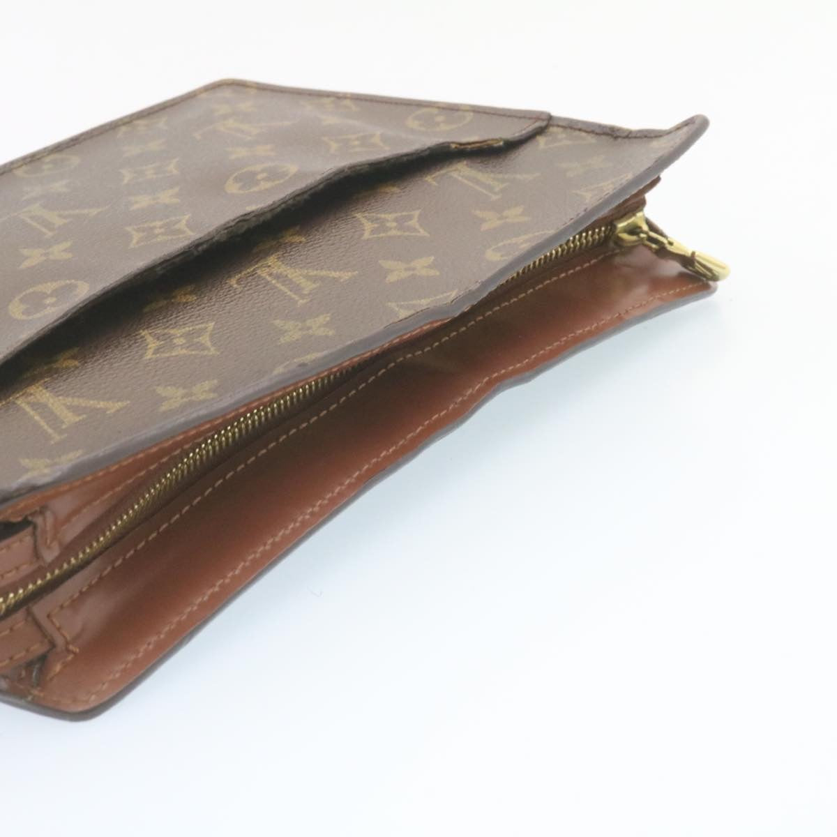 LOUIS VUITTON Monogram Pochette Homme Clutch Bag M51795 LV Auth hs519