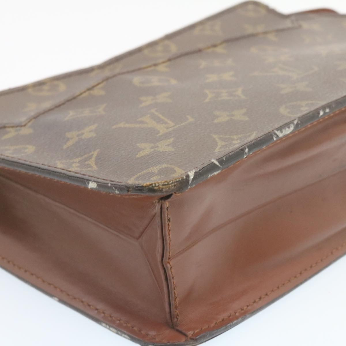 LOUIS VUITTON Monogram Pochette Homme Clutch Bag M51795 LV Auth hs519