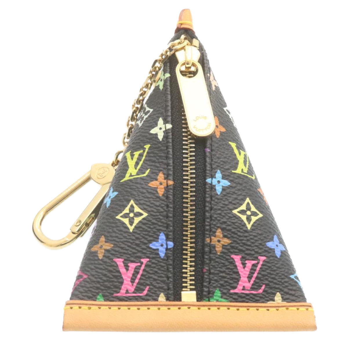 LOUIS VUITTON Monogram Multicolor Berlingo Coin Purse Black M58029 LV Auth hs547 - 0