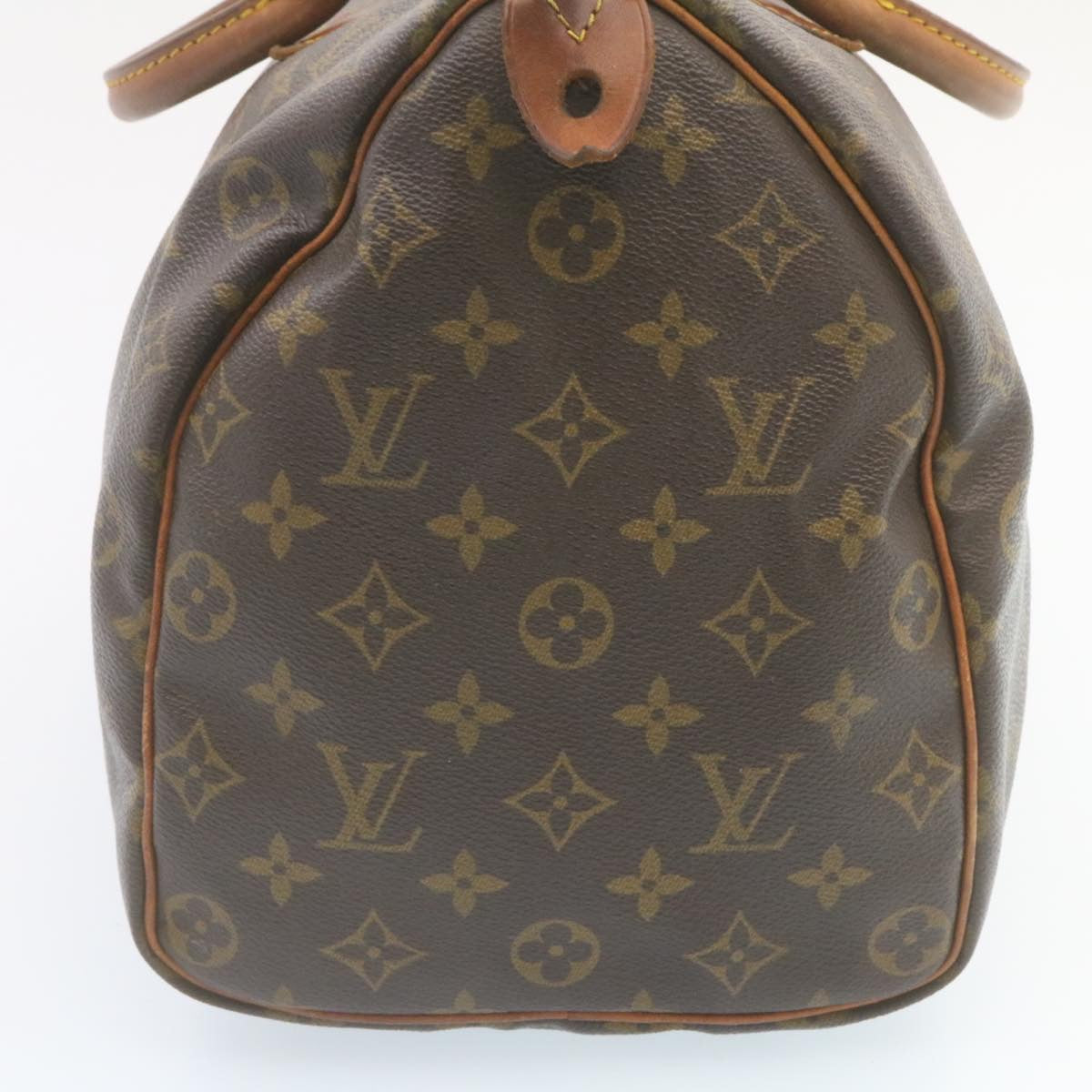 LOUIS VUITTON Monogram Speedy 35 Hand Bag M41524 LV Auth hs570