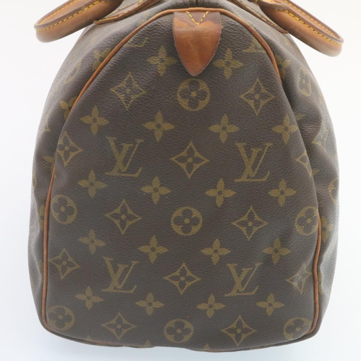 LOUIS VUITTON Monogram Speedy 35 Hand Bag M41524 LV Auth hs570