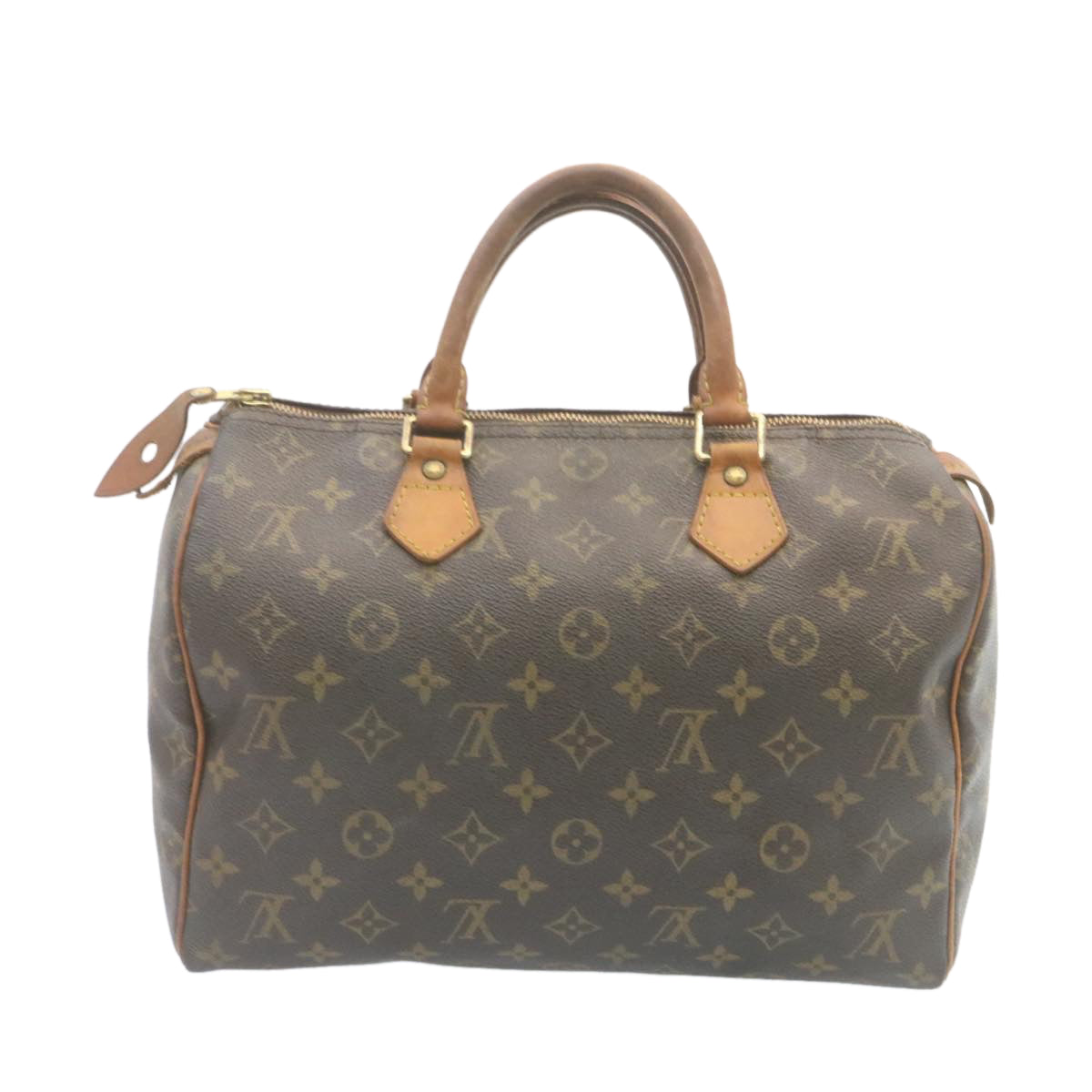 LOUIS VUITTON Monogram Speedy 30 Hand Bag M41526 LV Auth hs621