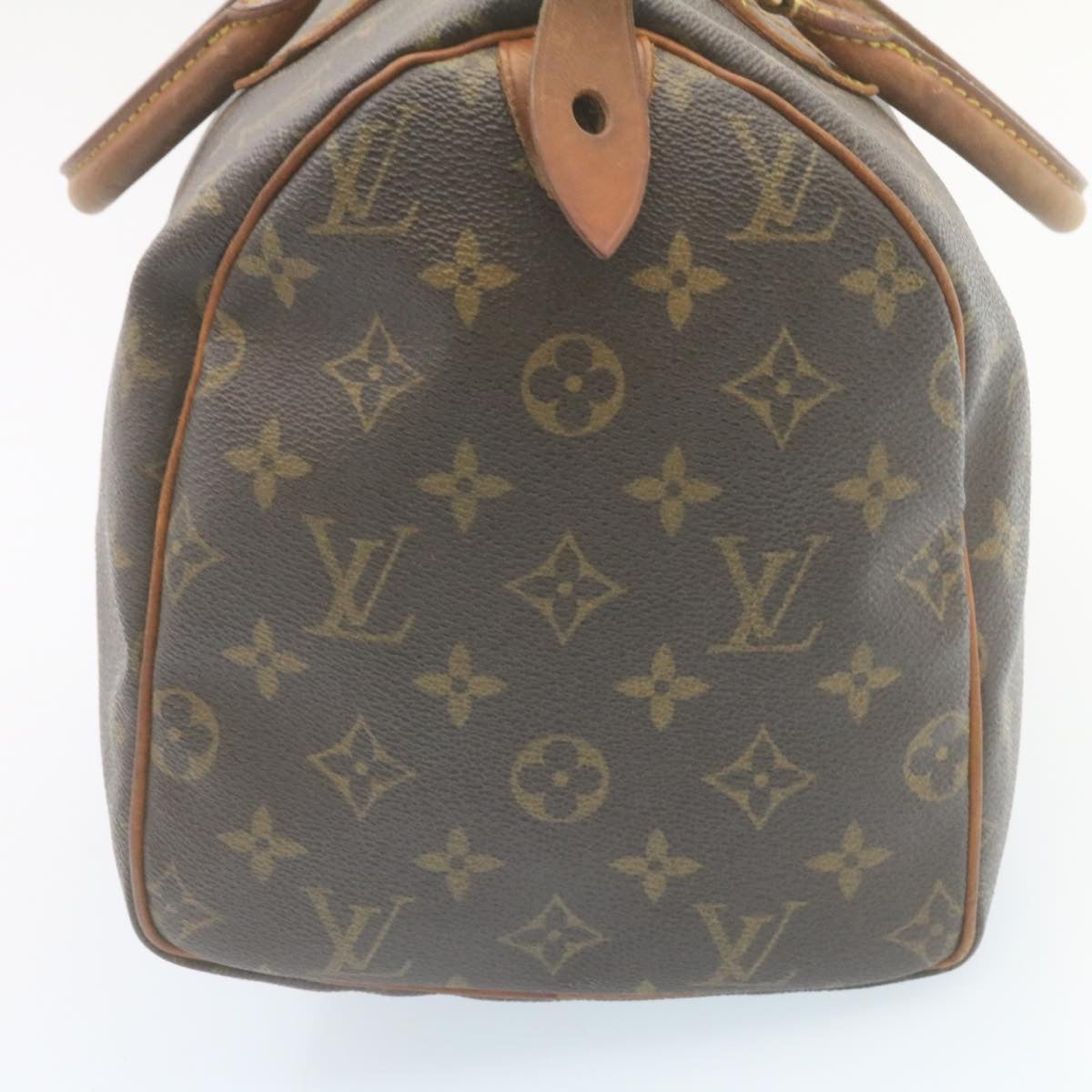 LOUIS VUITTON Monogram Speedy 30 Hand Bag M41526 LV Auth hs621