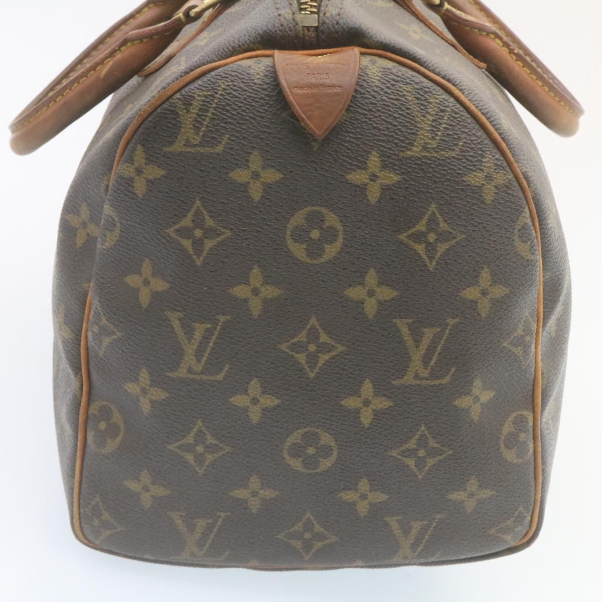 LOUIS VUITTON Monogram Speedy 30 Hand Bag M41526 LV Auth hs621