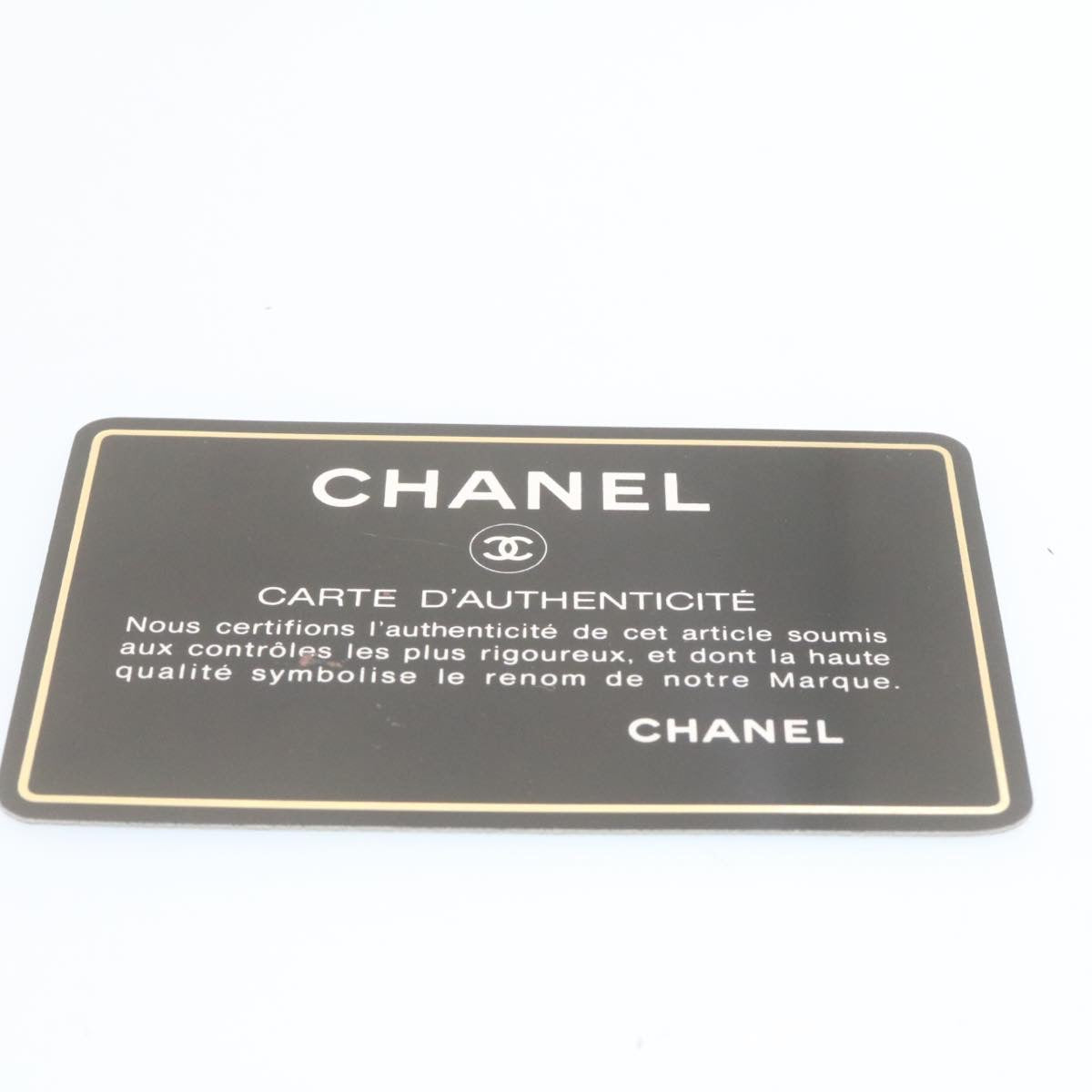 CHANEL Mini Matelasse Chain Flap Shoulder Bag Lamb Skin Black Gold Auth hs648A