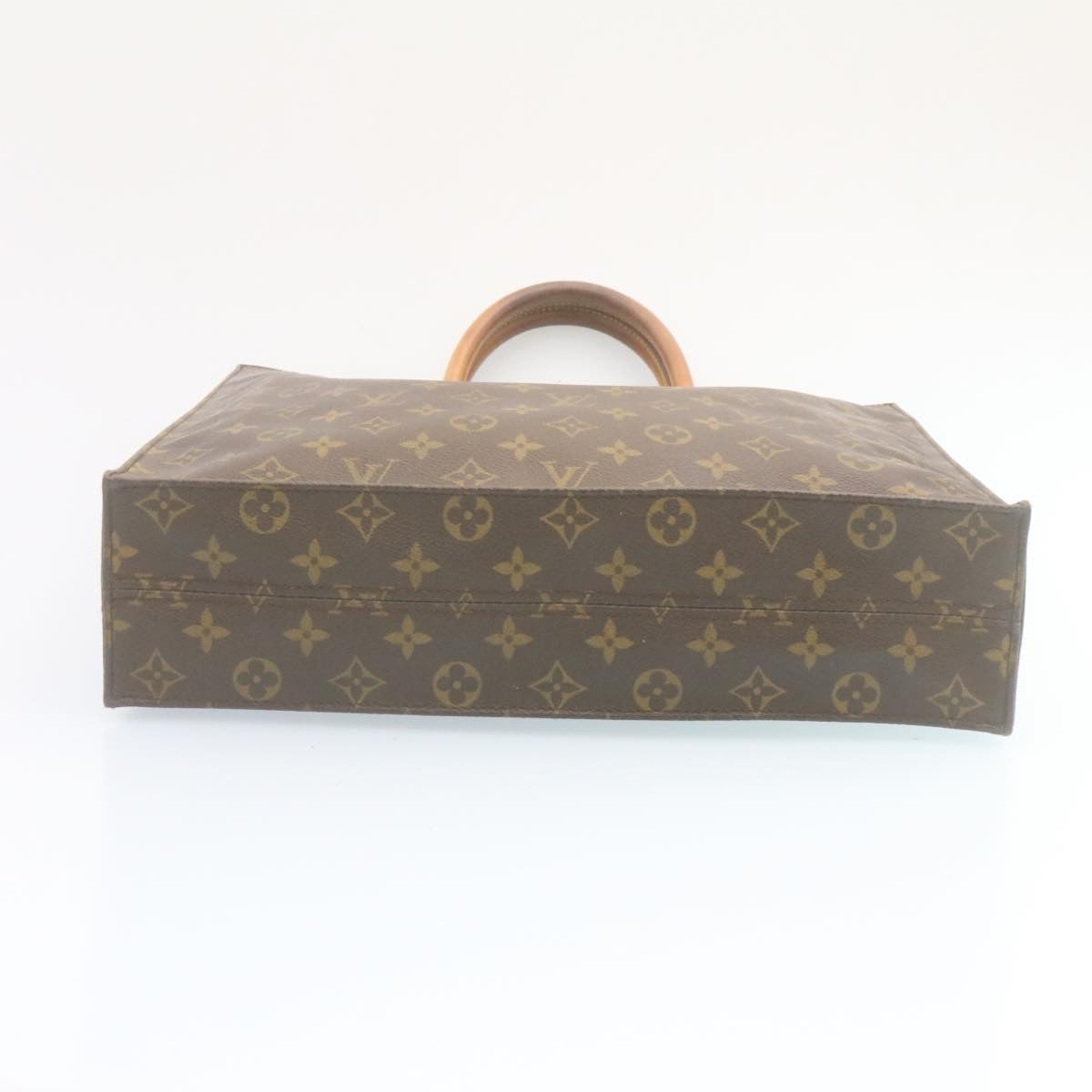 LOUIS VUITTON Monogram Sac Plat Hand Bag M51140 LV Auth hs673