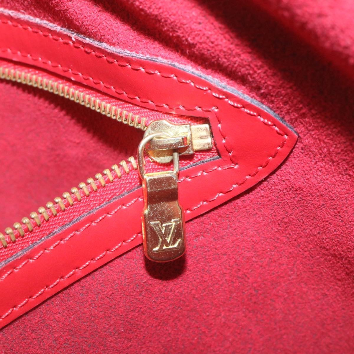 LOUIS VUITTON Epi Lussac Shoulder Bag Red M52287 LV Auth hs676