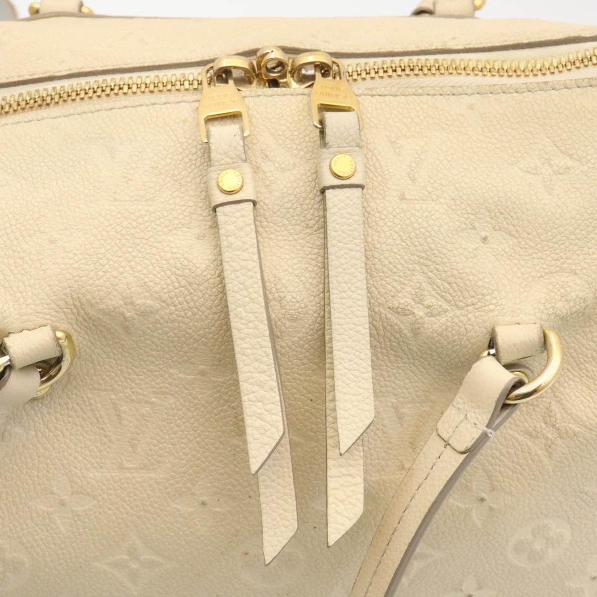 LOUIS VUITTON LumineusePM Hand Bag 2way Shoulder Bag White M93411 LV Auth hs680