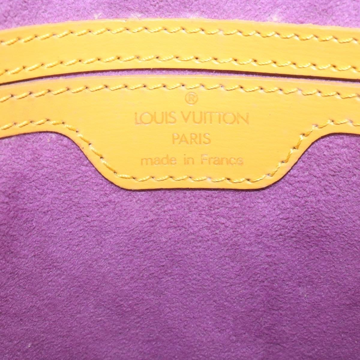 LOUIS VUITTON Epi Saint Jacques Hand Bag Yellow M52279 LV Auth hs692