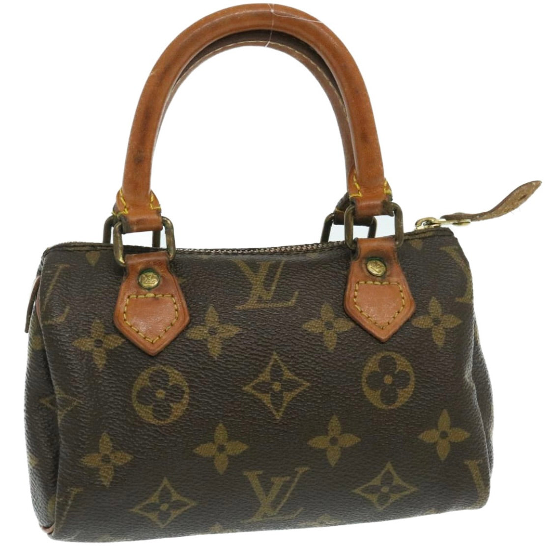 LOUIS VUITTON Monogram Mini Speedy Hand Bag M41534 LV Auth hs787