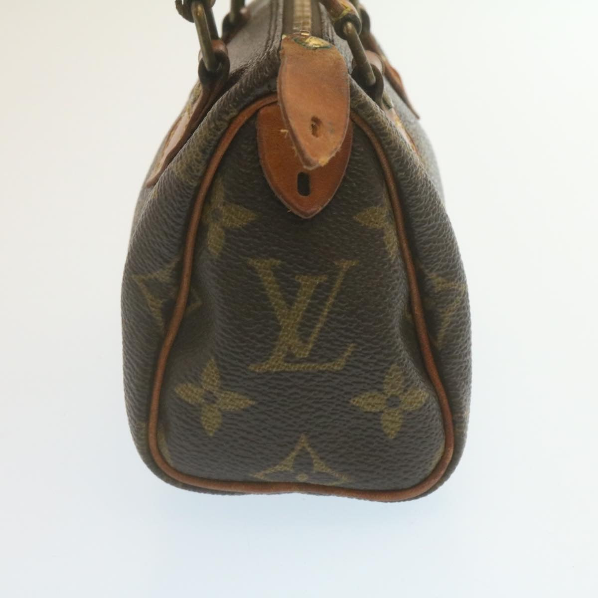 LOUIS VUITTON Monogram Mini Speedy Hand Bag M41534 LV Auth hs787