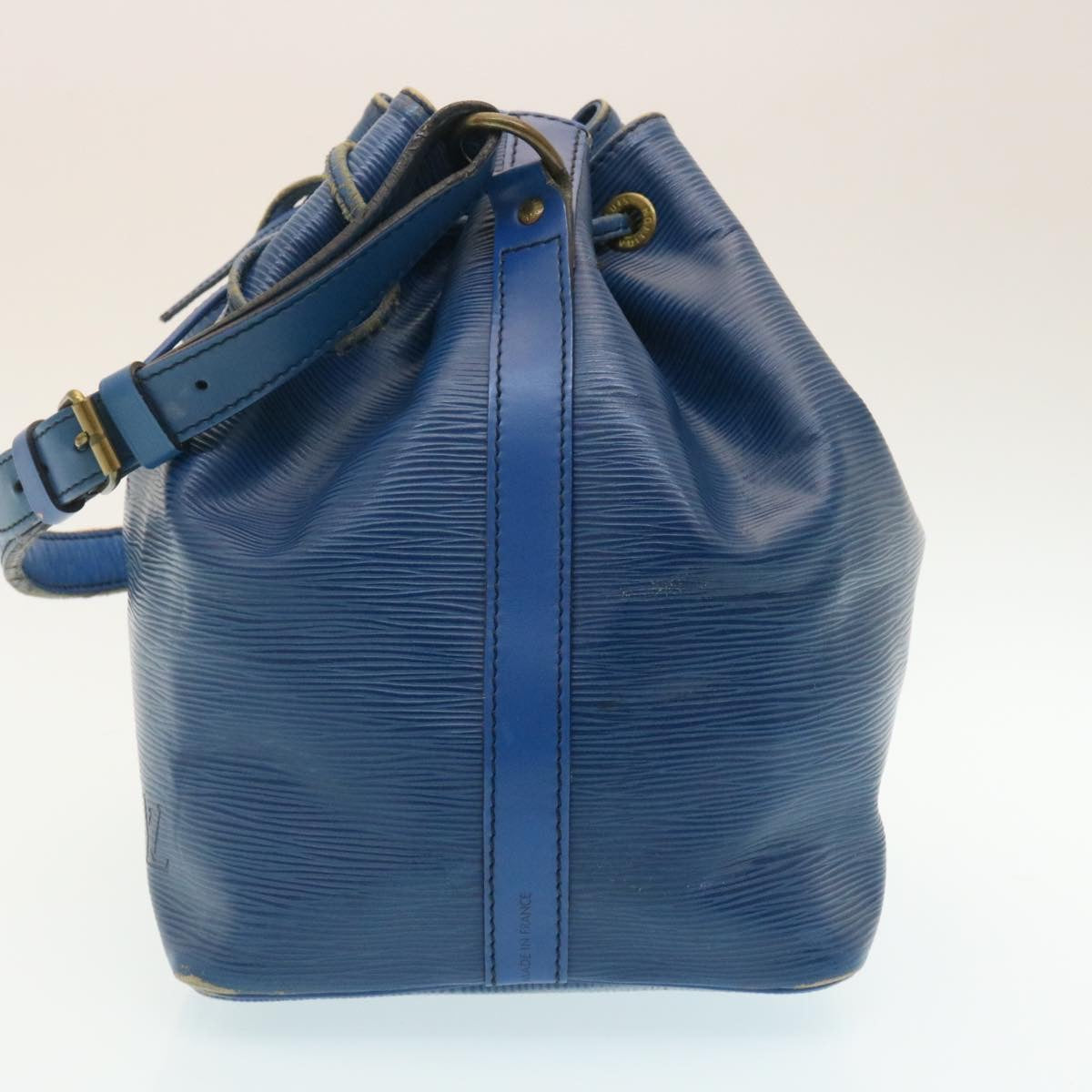 LOUIS VUITTON Epi Petit Noe Shoulder Bag Blue M44105 LV Auth hs813