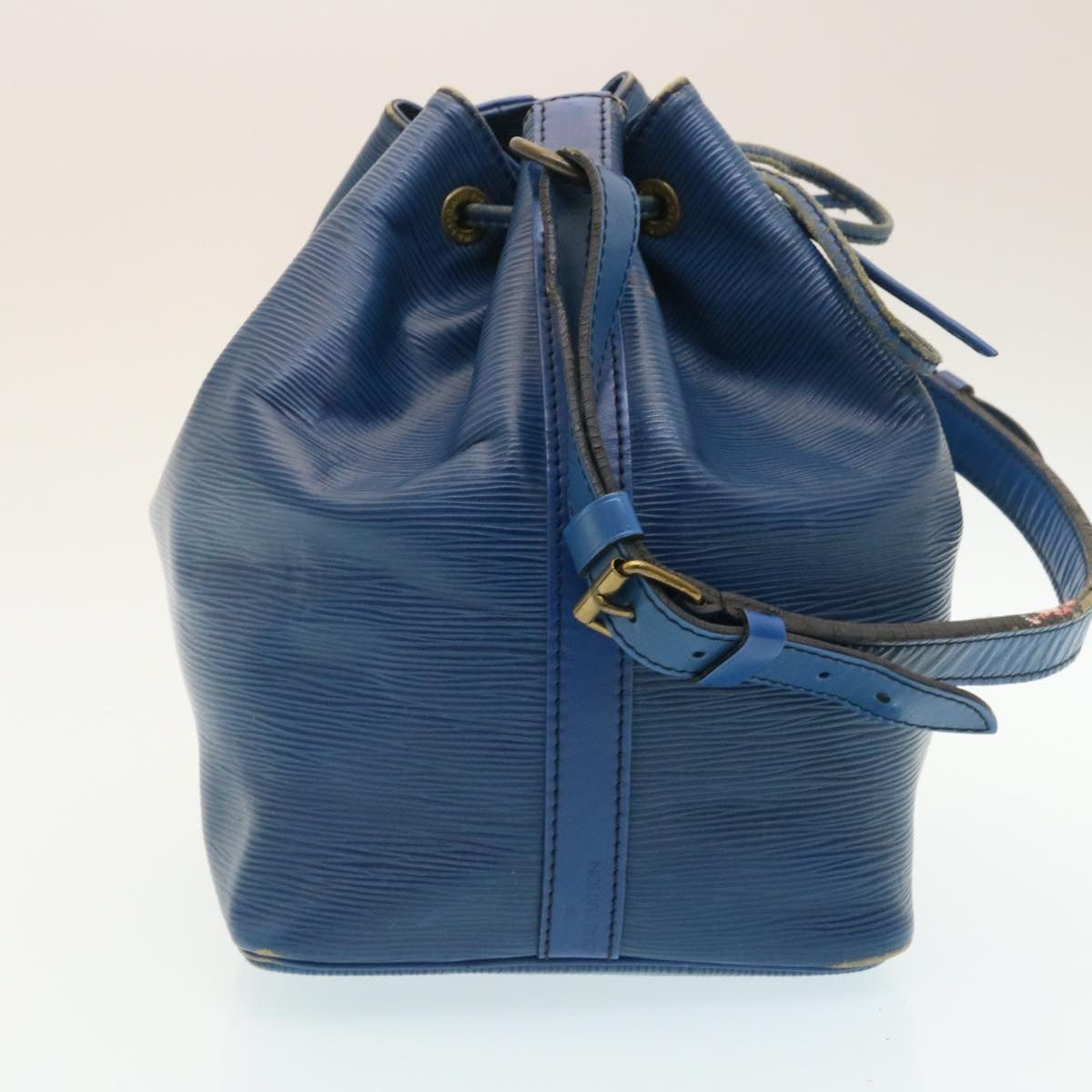 LOUIS VUITTON Epi Petit Noe Shoulder Bag Blue M44105 LV Auth hs813