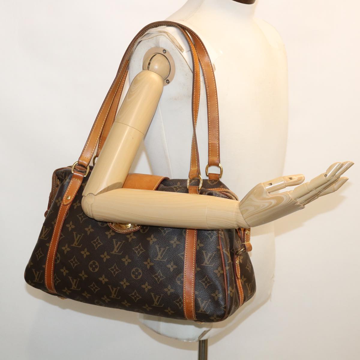 LOUIS VUITTON Monogram Stresa PM Tote Bag N42220 LV Auth hs823