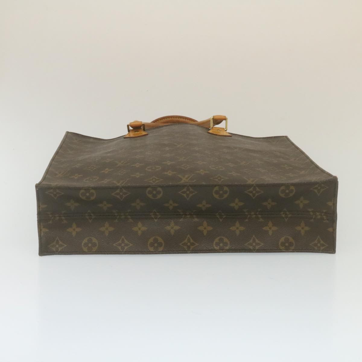 LOUIS VUITTON Monogram Sac Plat Hand Bag M51140 LV Auth hs869