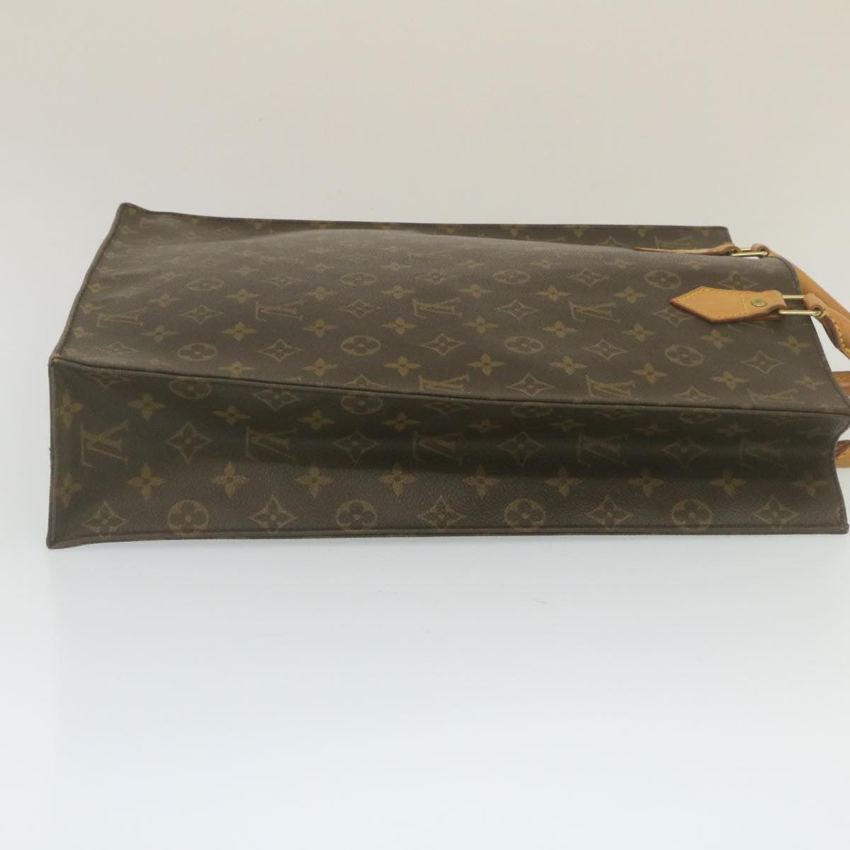 LOUIS VUITTON Monogram Sac Plat Hand Bag M51140 LV Auth hs869