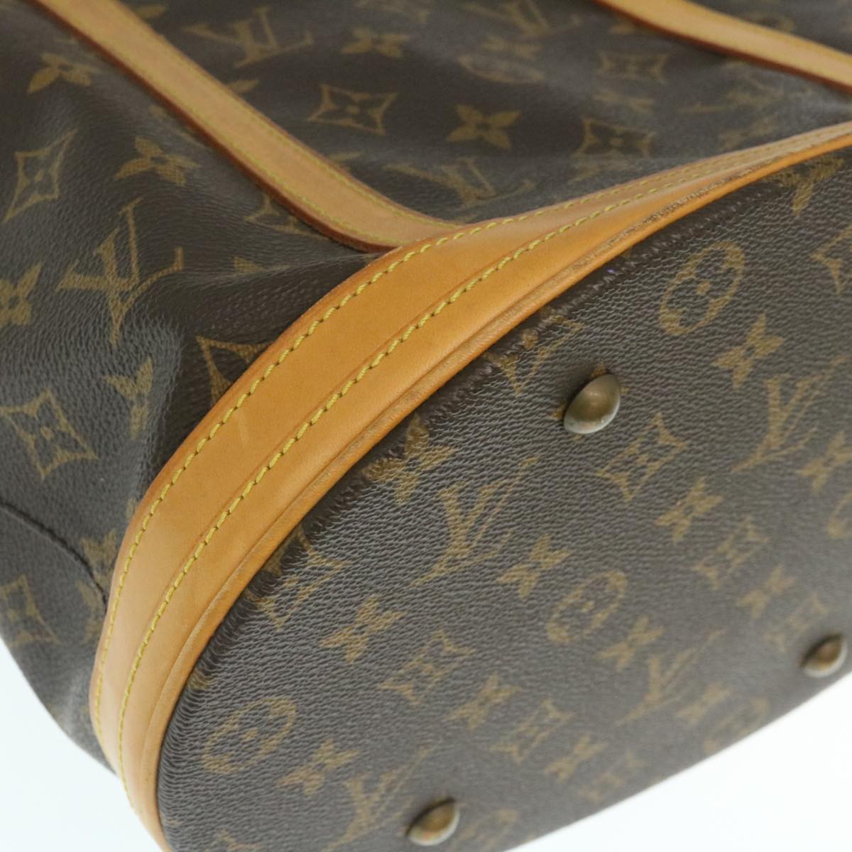 LOUIS VUITTON Monogram Bucket GM Shoulder Bag bs465 LV Auth hs884