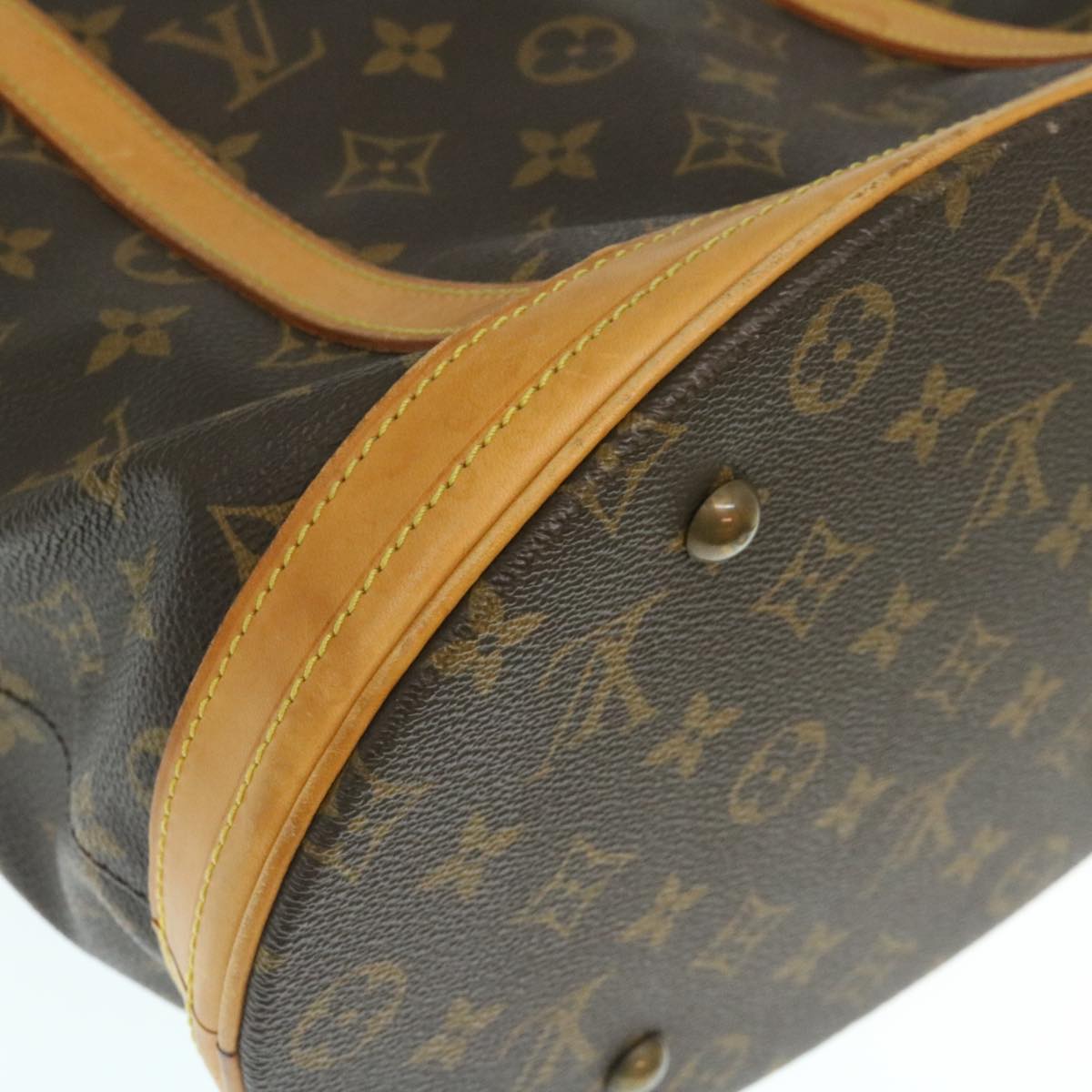 LOUIS VUITTON Monogram Bucket GM Shoulder Bag bs465 LV Auth hs884