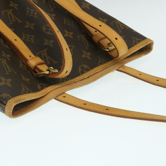 LOUIS VUITTON Monogram Bucket GM Shoulder Bag bs465 LV Auth hs884