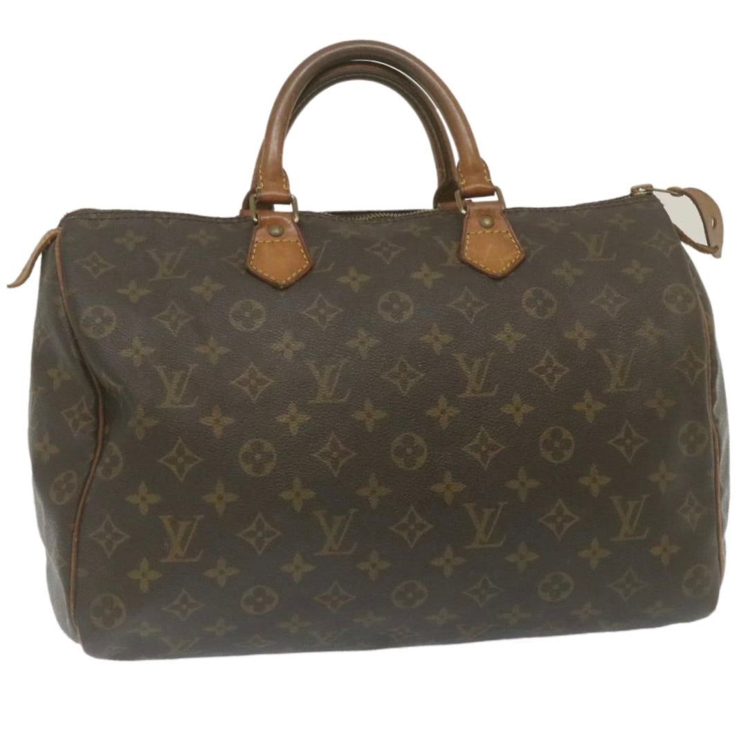 LOUIS VUITTON Monogram Speedy 35 Hand Bag M41524 LV Auth hs888