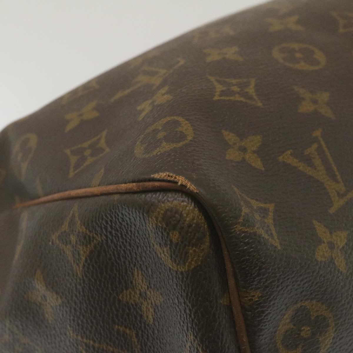 LOUIS VUITTON Monogram Speedy 35 Hand Bag M41524 LV Auth hs888