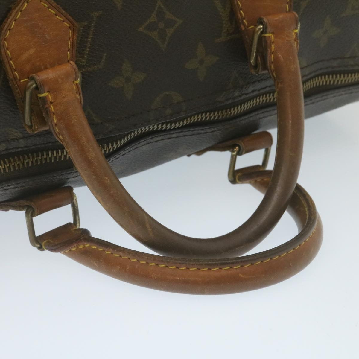 LOUIS VUITTON Monogram Speedy 35 Hand Bag M41524 LV Auth hs888