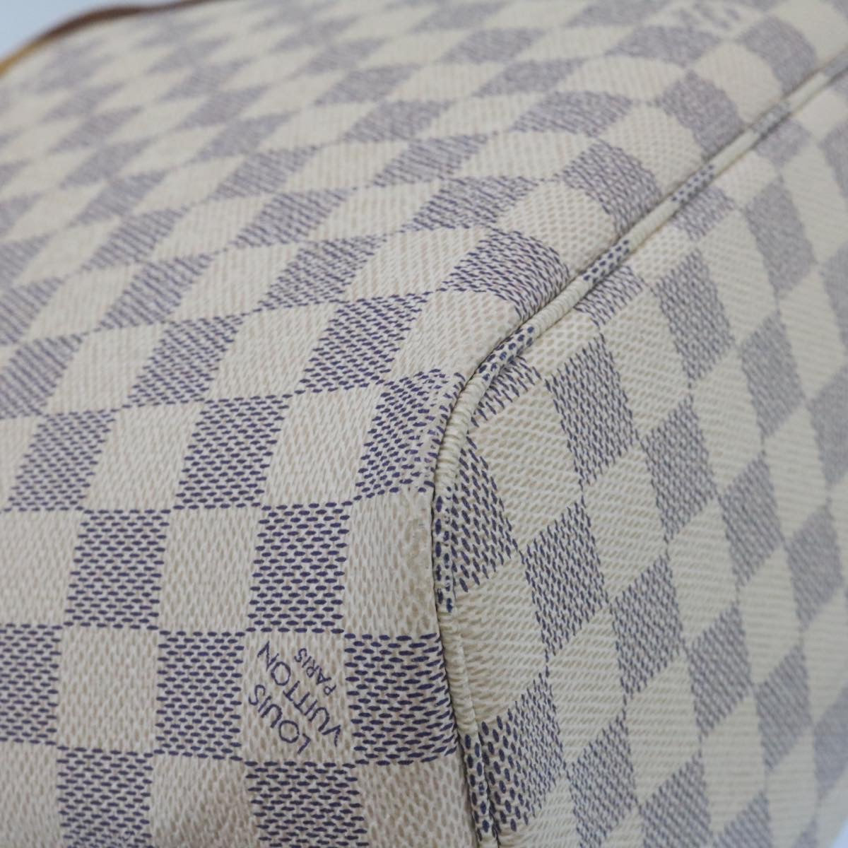 LOUIS VUITTON Damier Azur Neverfull PM Tote Bag N41362 LV Auth hs898