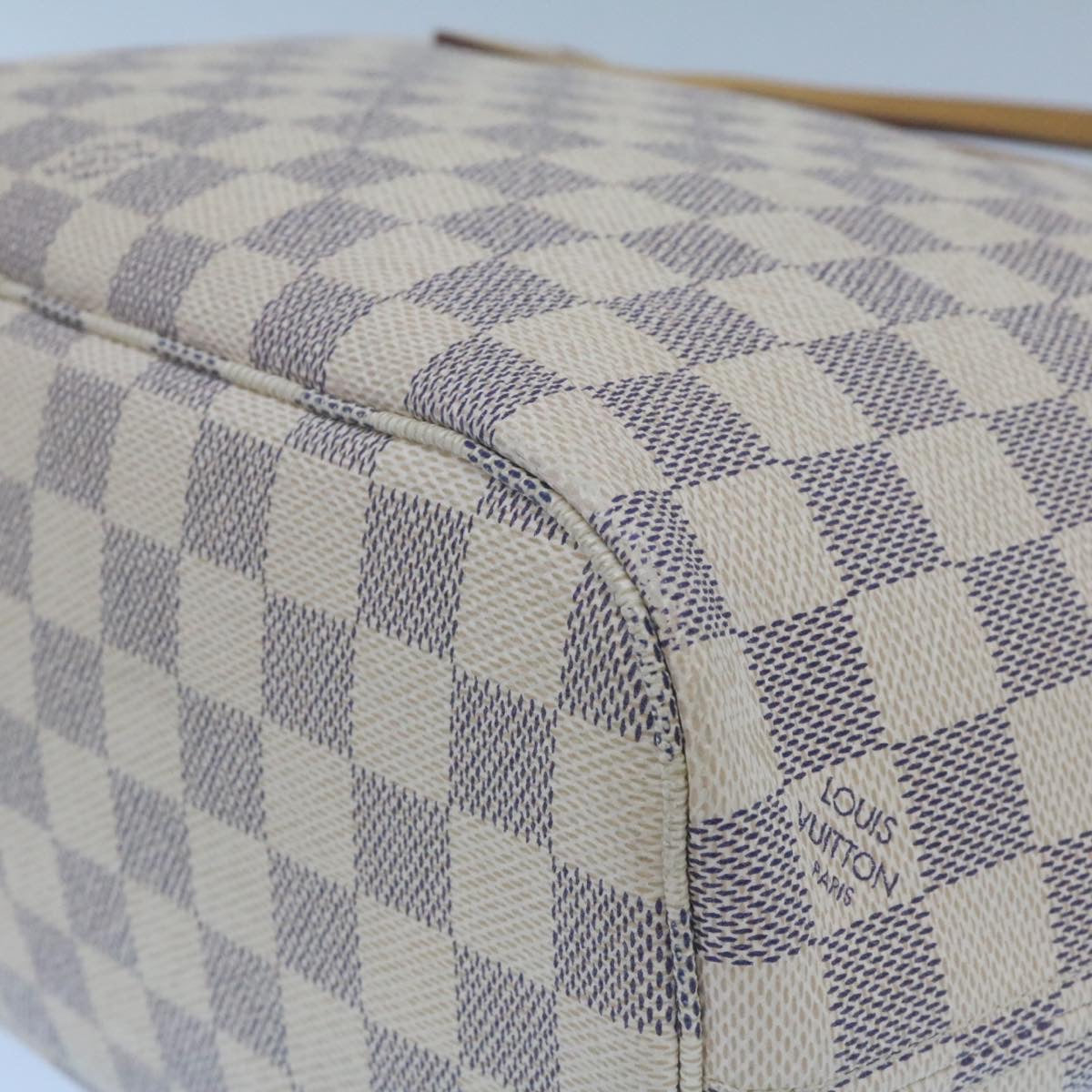 LOUIS VUITTON Damier Azur Neverfull PM Tote Bag N41362 LV Auth hs898