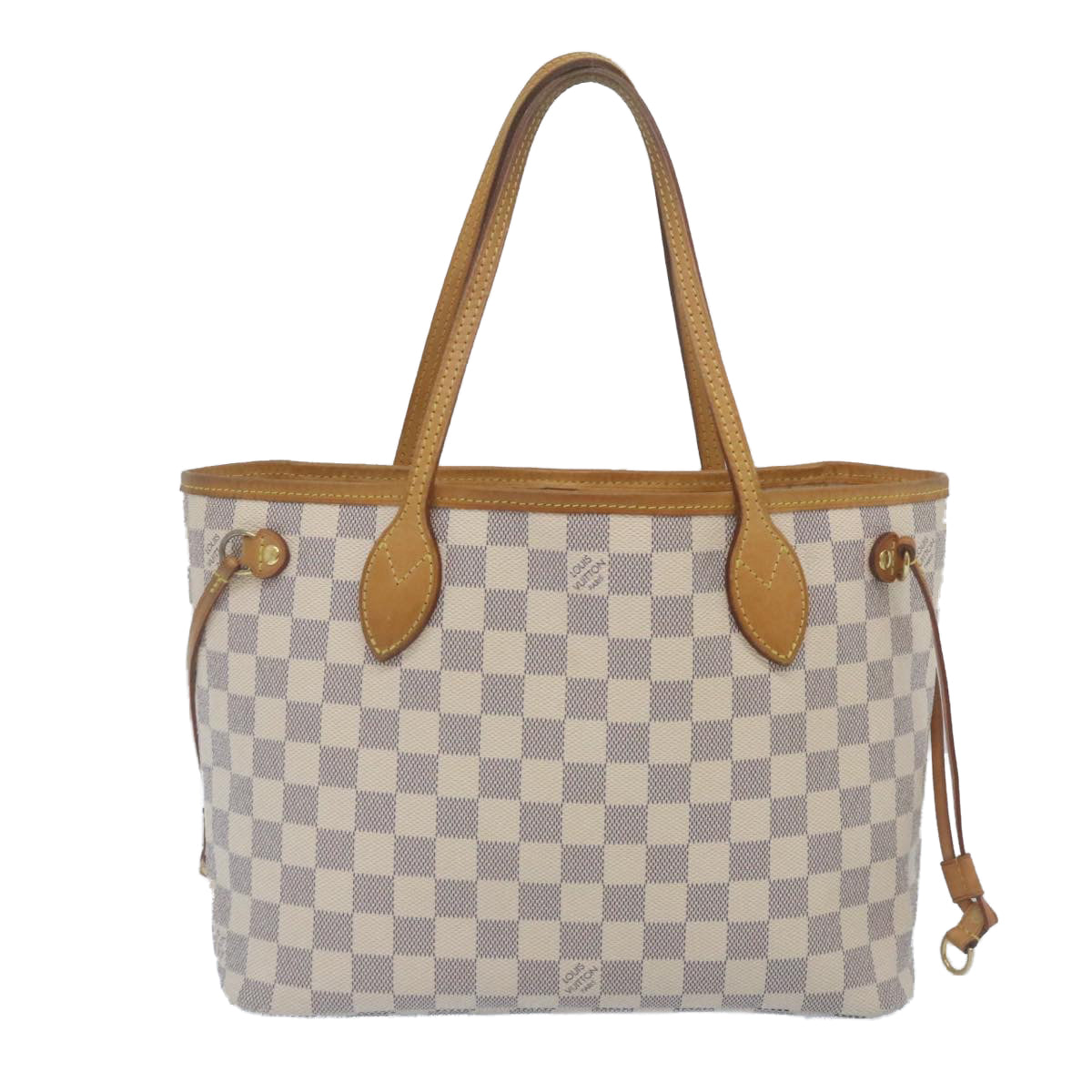 LOUIS VUITTON Damier Azur Neverfull PM Tote Bag N41362 LV Auth hs898