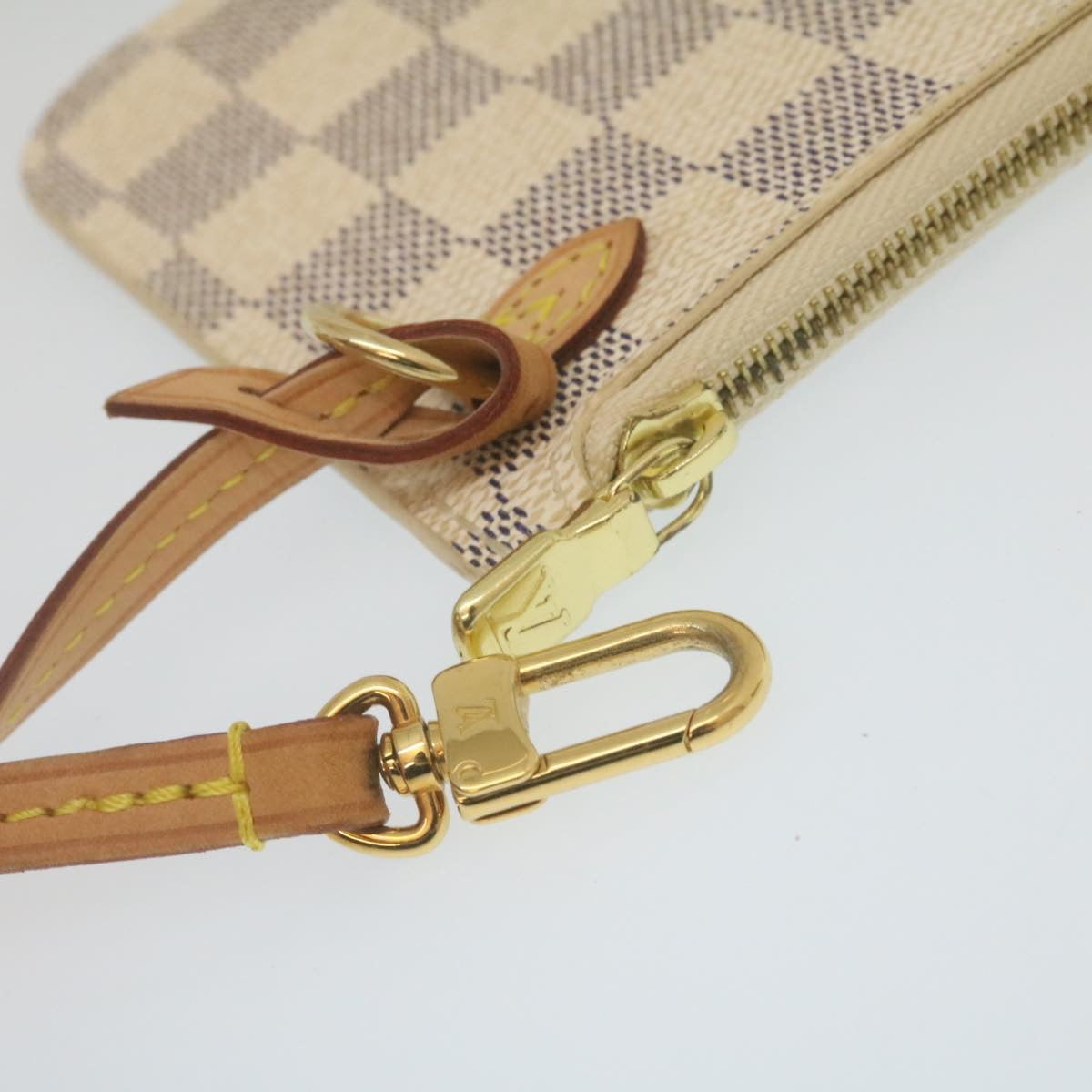 LOUIS VUITTON Damier Azur Neverfull PM Tote Bag N41362 LV Auth hs898