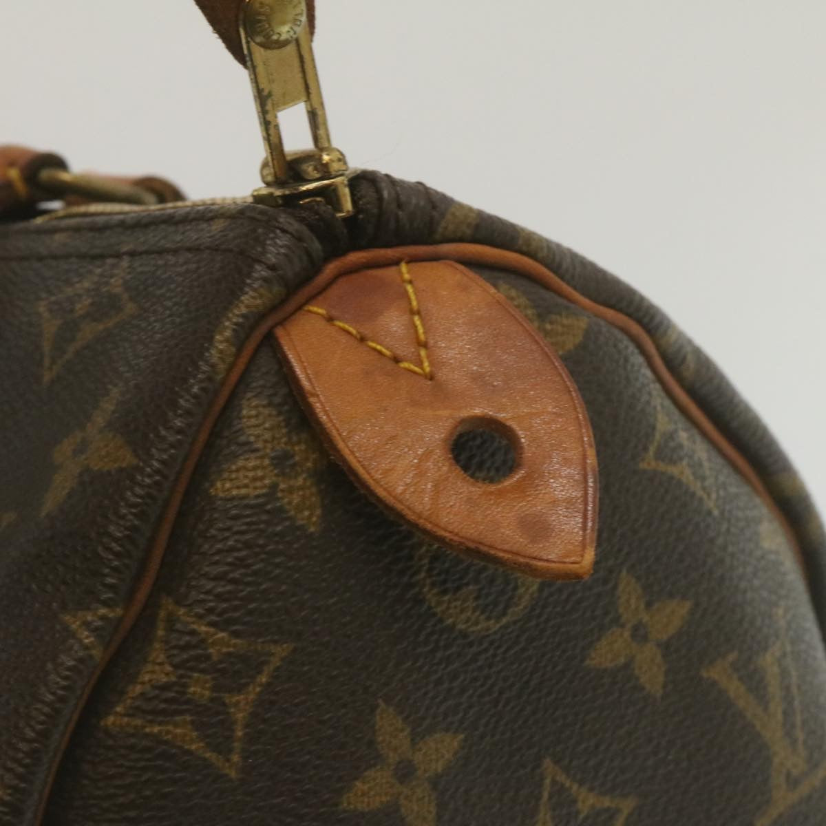 LOUIS VUITTON Monogram Speedy 30 Hand Bag M41526 LV Auth hs925